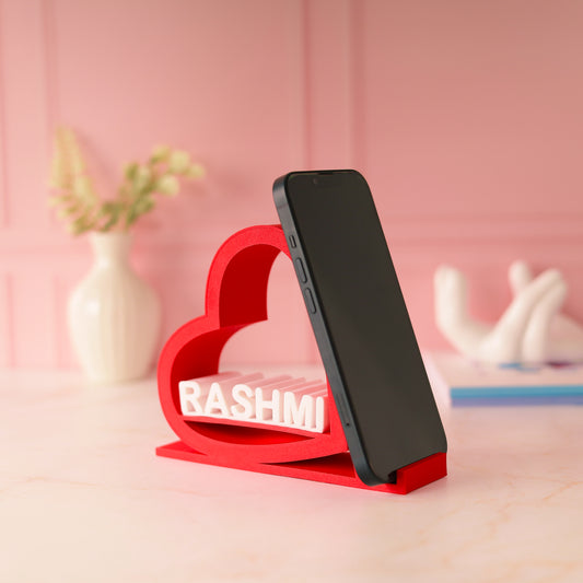 Personalised 3D Love Mobile Stand Holder by Moskai