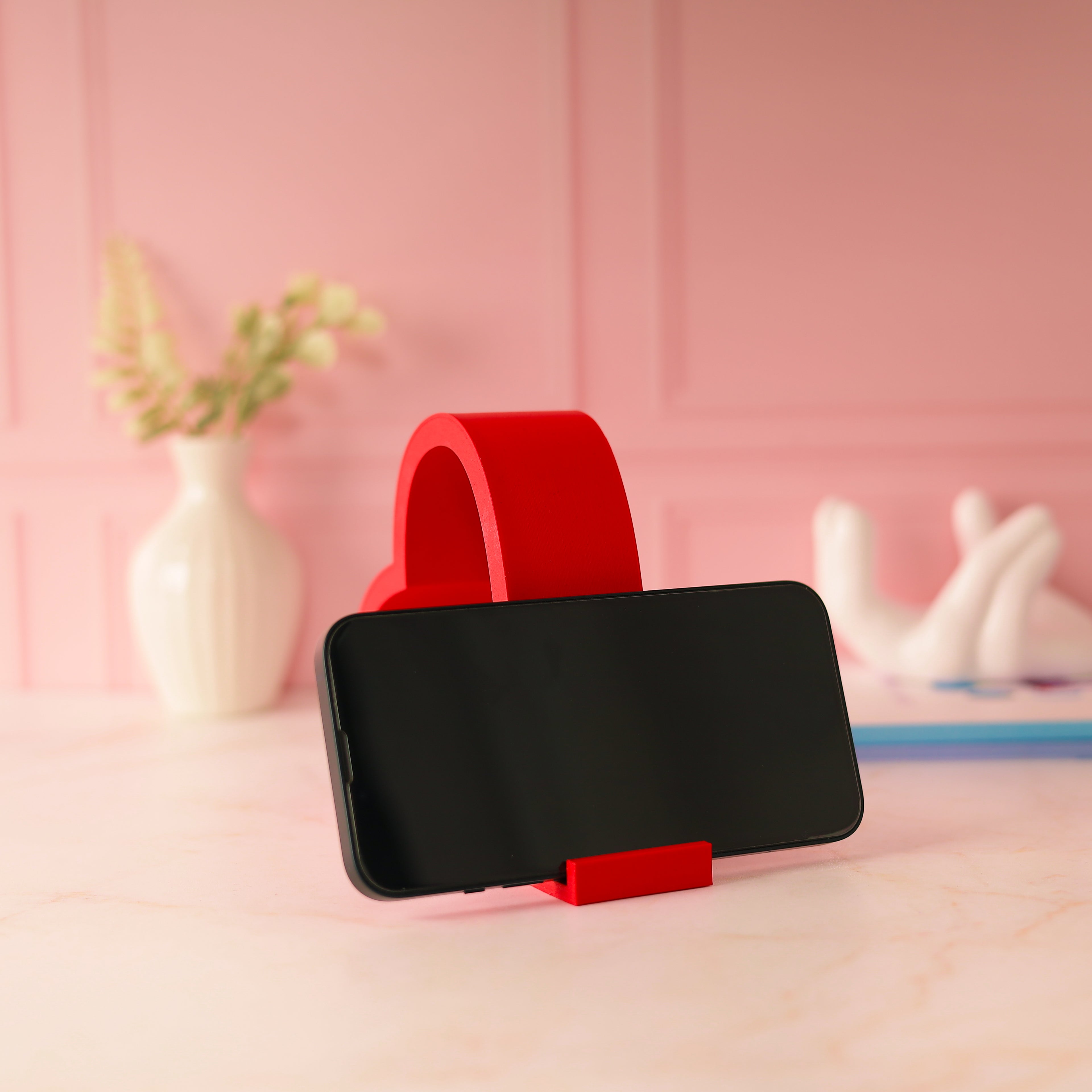 Personalised 3D Love Mobile Stand Holder by Moskai