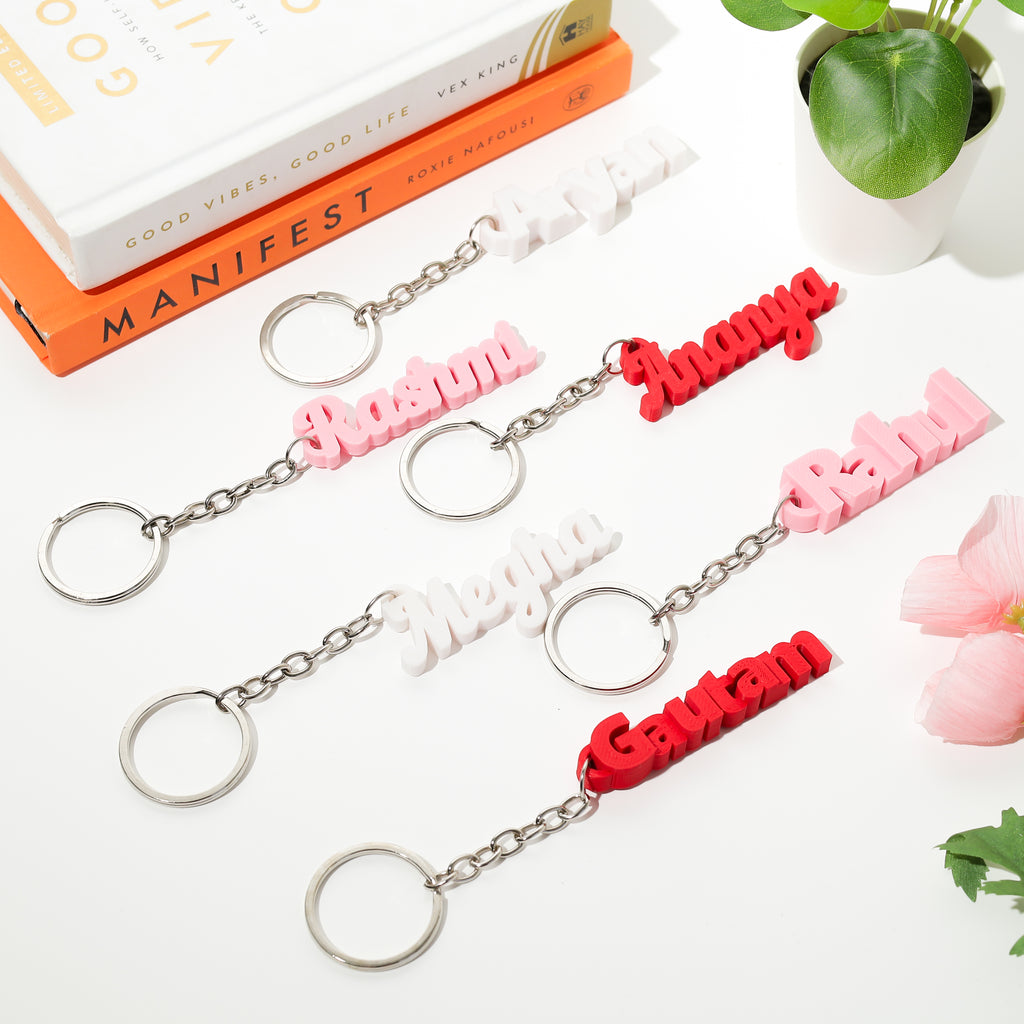 Personalised 3D Name Keychain for Keys by Moskai