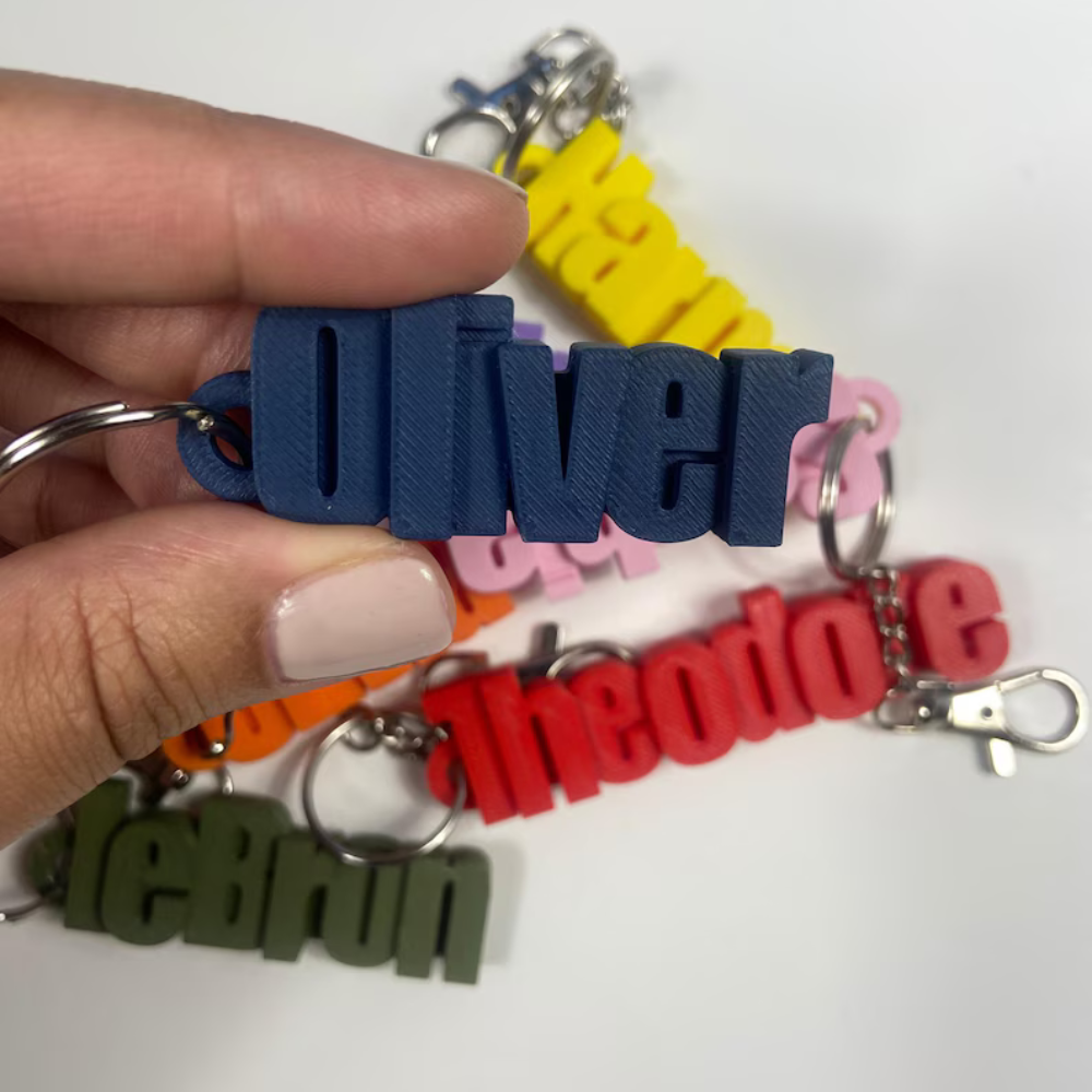 Personalised 3D Name Keychain for Keys by Moskai