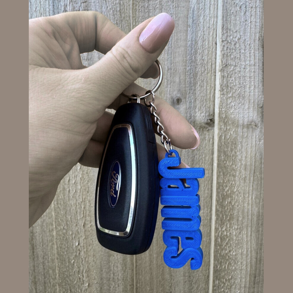 Personalised 3D Name Keychain for Keys by Moskai