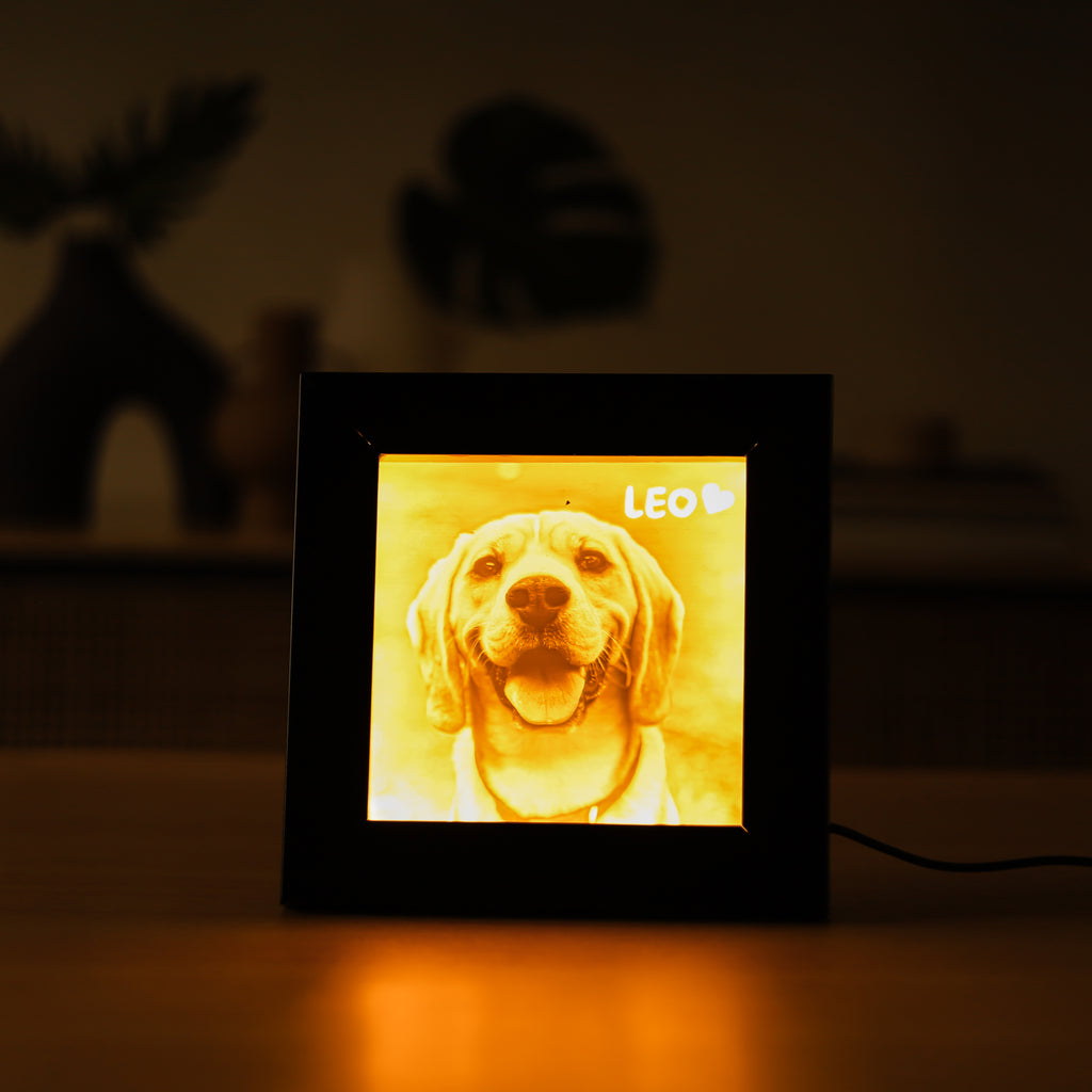 Personalised 3D LED Photo Frame with Custom Image by Moskai