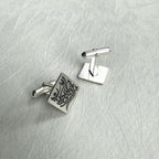 Personalized Arabic Cufflinks for Men – Custom Initials Design