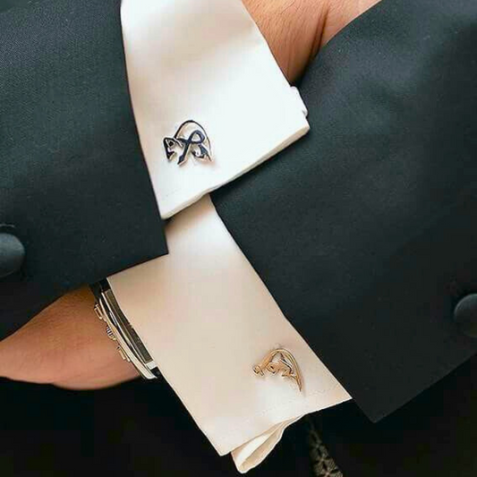 Personalised Arabic Script Cufflinks for Men – Custom Engraved Gift