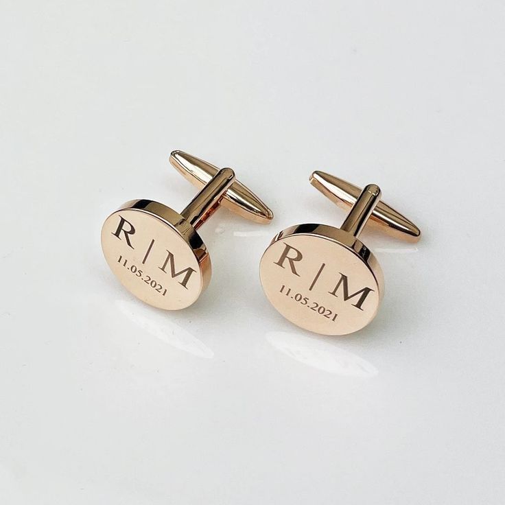 Engraved Personalized Cufflinks – Custom Gift for Men