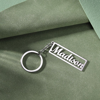 Moskai Personalized Name Keychain – Custom Gift in Gold, Rose Gold & Silver Finish
