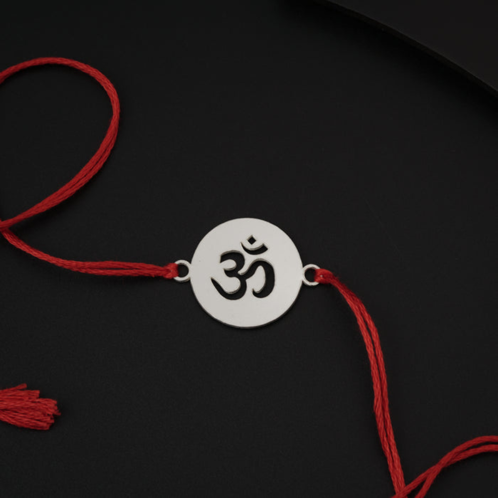 Moskai Om Rakhi for Brother with Red Thread | Spiritual Om Symbol Rakhi for Raksha Bandhan