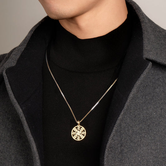 Elegant Om Pendant Necklace for Spiritual Everyday Wear