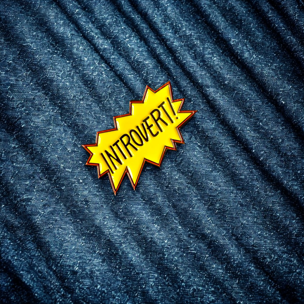 Introvert! Enamel Pin – Loudly Repping Your Quiet Vibe