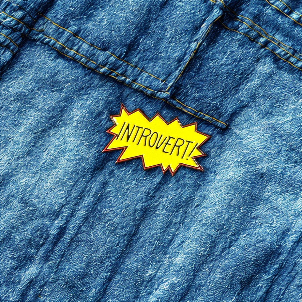 Introvert! Enamel Pin – Loudly Repping Your Quiet Vibe