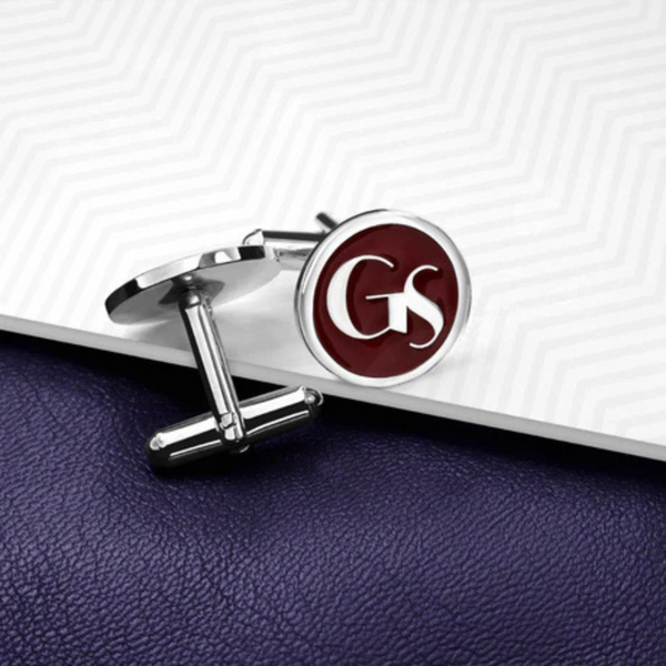 personalized enamel cufflinks for men custom name