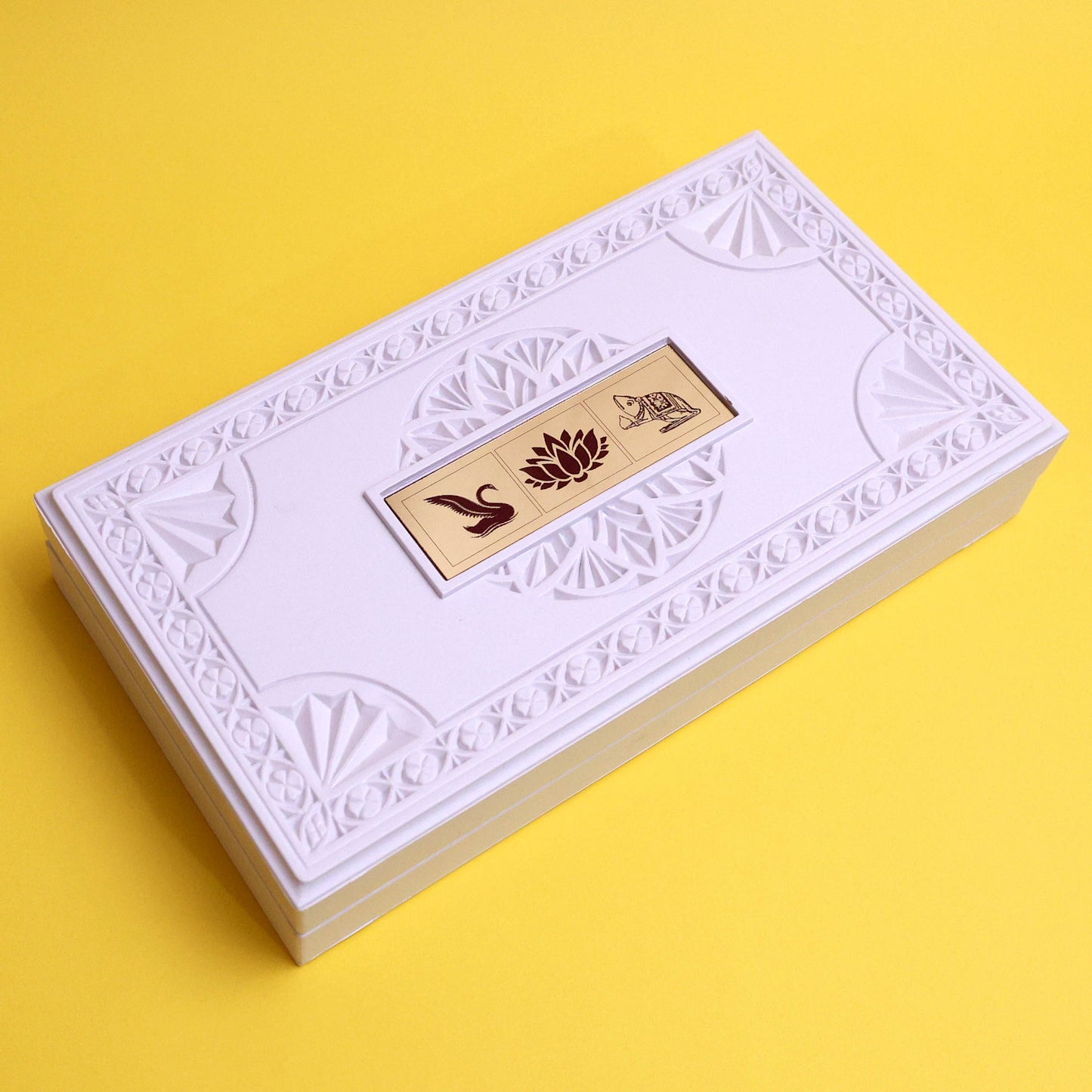 Moskai 3D Laxmi Ganesha Mere Humsafar Paduka Box with Shubh Labh