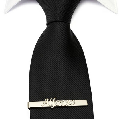 Moskai Personalized Tie Clip – Custom Name Tie Bar for Men
