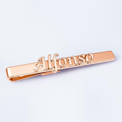 Moskai Personalized Tie Clip – Custom Name Tie Bar for Men
