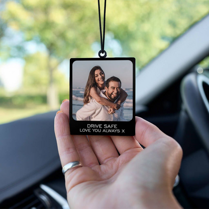 MoskaiPersonalised Unique  Car Hanging with Custom Photo & Text