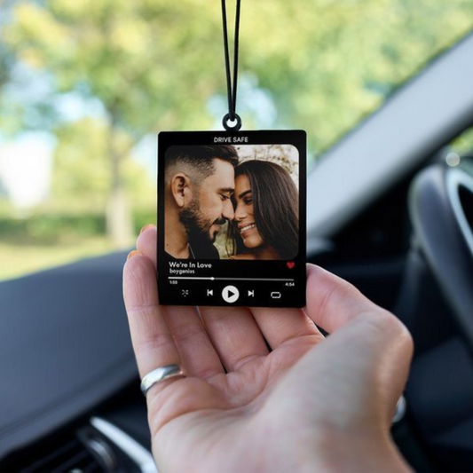 MoskaiPersonalised Unique  Car Hanging with Custom Photo & Text
