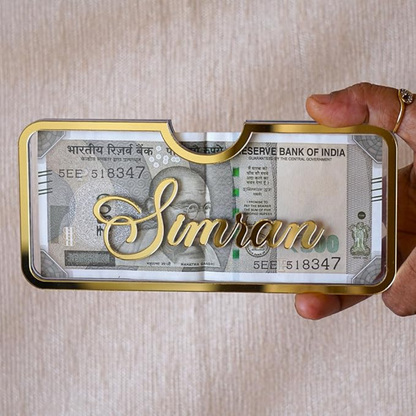 Moskai | Acrylic Personalised Money Wallet | Custom Shagun Envelope