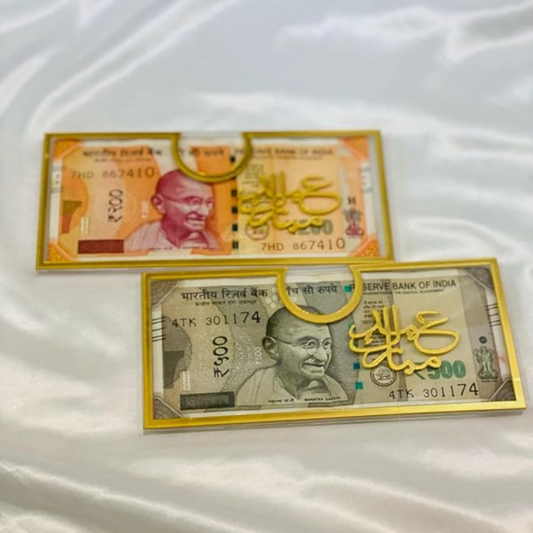 Moskai | Acrylic Personalised Money Wallet | Custom Shagun Envelope
