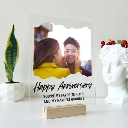 Moskai Personalised Happy Anniversary Photo Frame