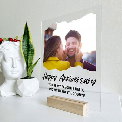 Moskai Personalised Happy Anniversary Photo Frame