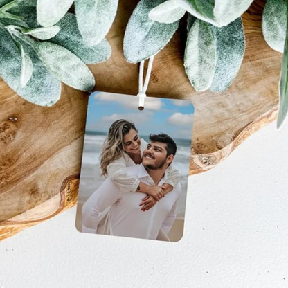 Moskai Personalized Car Rear View Mirror Accessory  with Custom Photo and Text