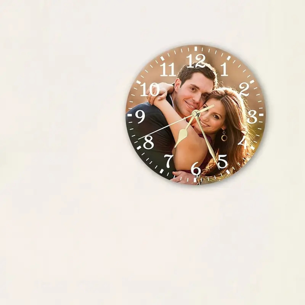 Moskai | Personalised Wall & Table Round Clock for Home or Office Decor
