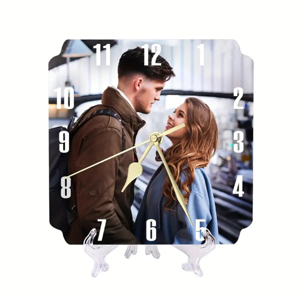Moskai Personalised Wall & Table Clock with Custom Photo