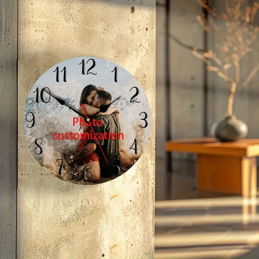 Moskai Personalised Wall & Table Couple Photo Clock