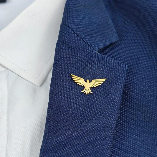MOSKAI Custom Eagle Brooch | Stylish Bird Pin for Men & Women