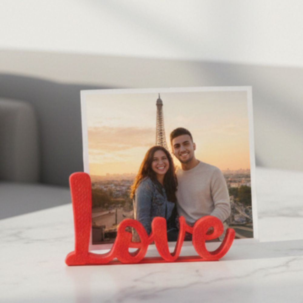 Love Photo Stand – Romantic 3D Mini Photo Frame Decor for Valentine’s Day (5 cm)