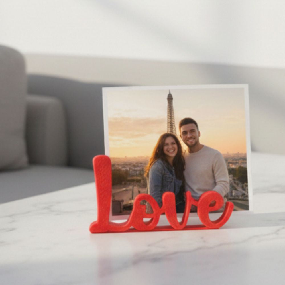 Love Photo Stand – Romantic 3D Mini Photo Frame Decor for Valentine’s Day (5 cm)