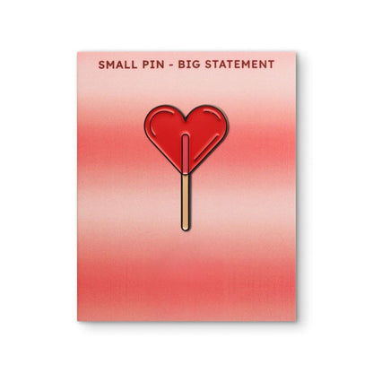 Red Heart Enamel Brooch Pin for Women | Valentine Gift for Girlfriend | Moskai Love Collection