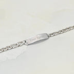Personalised Silver Finish Men's Bracelet