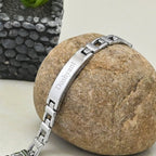 Personalized Silver Men's Bracelet
