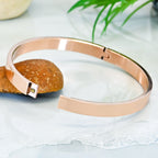 Moskai Personalized Rose Gold Bracelet for Women with Clip-On Closure