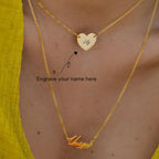 personalized heart necklace for women gift