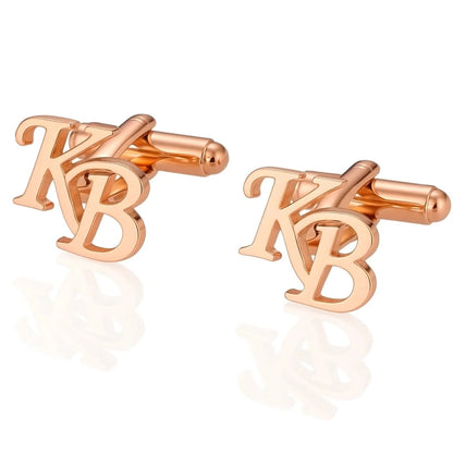 Customised Silver Initial Name Cufflink