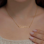 22K plated signature name necklace gold jewellery