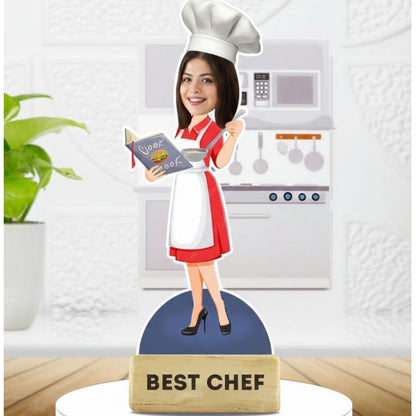 Custom Female Chef Caricature Gift | Kitchen Decor by Moskai