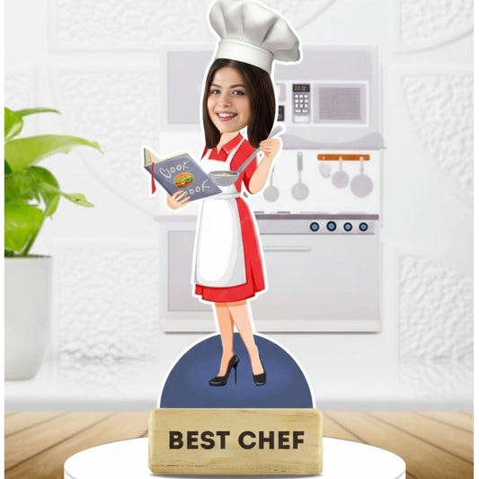 Custom Female Chef Caricature Gift | Kitchen Decor by Moskai