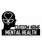 Personalized Mental Health Professional Desk Name Plate - Custom Stainless Steel Therapist Table Sign - Psychologist & Counselor Office Decor