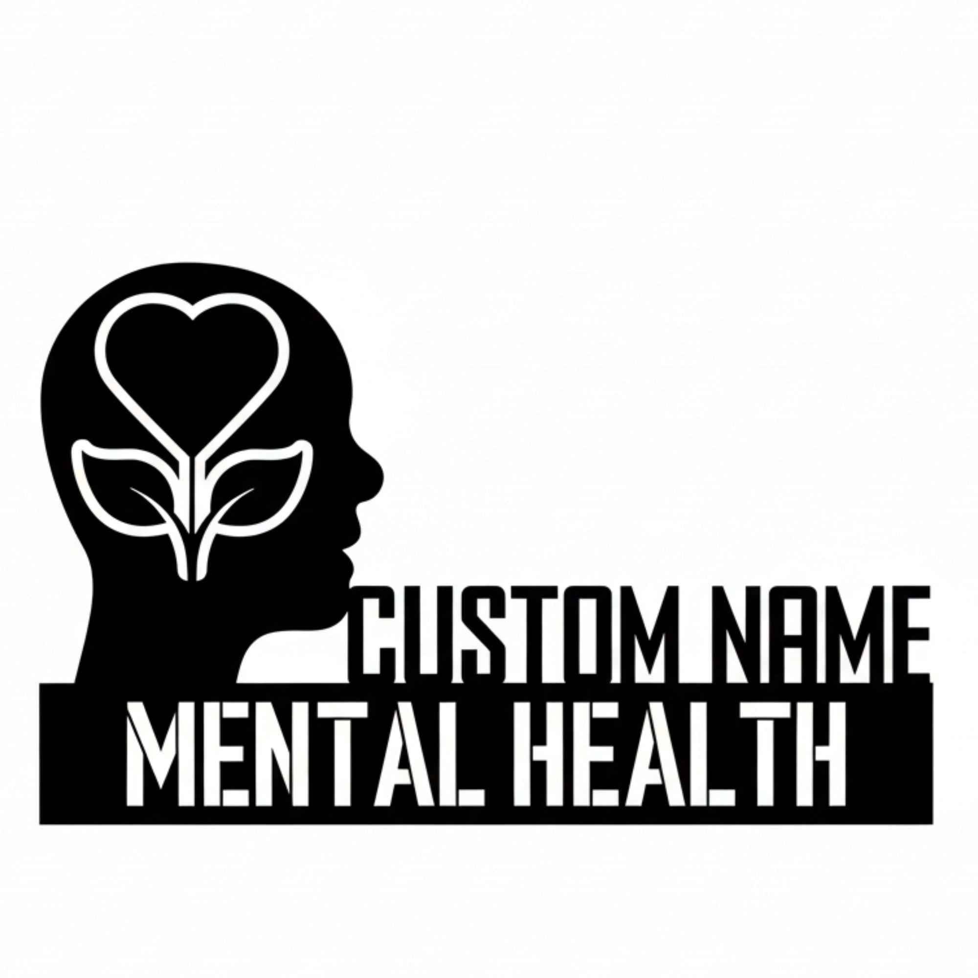 Personalized Mental Health Professional Desk Name Plate - Custom Stainless Steel Therapist Table Sign - Psychologist & Counselor Office Decor