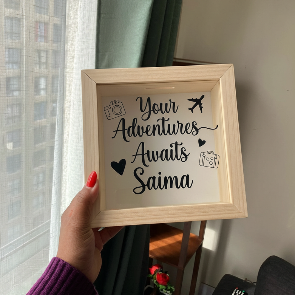 MOSKAI | Personalised Wooden Money Saving Box