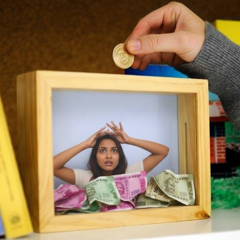 MOSKAI | Personalised Wooden Money Saving Box