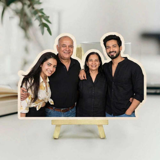 Moskai Modern Indian Family Custom Caricature – Personalised Family Photo Standee Gift