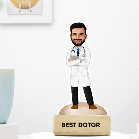 Custom Dental Doctor Caricature Gift | Clinic Decor – Moskai