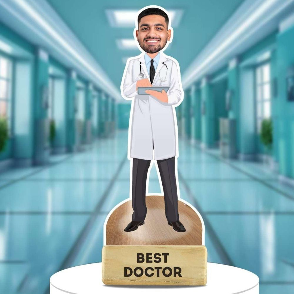 Custom Dental Doctor Caricature Gift | Clinic Decor – Moskai