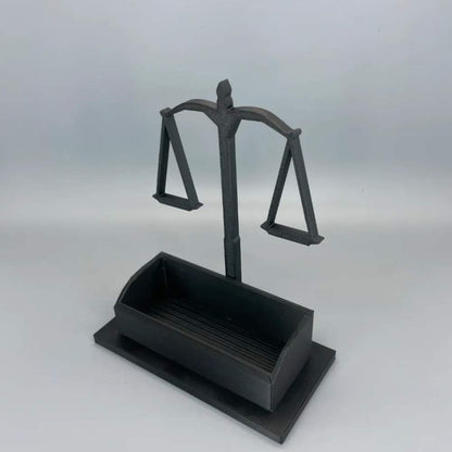 Moskai 3D Printed Lawyer Card Holder – Justice Scale Design Desk Organizer