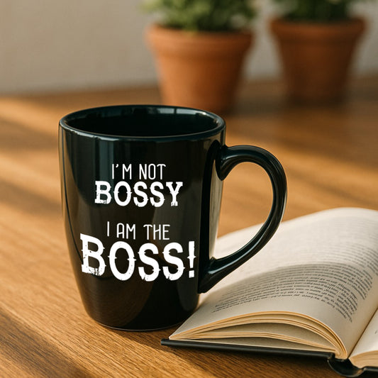 Moskai Boss Theme Personalised Mug for Him | Custom Name Coffee Cup