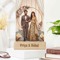 Moskai Personalised Engagement Caricature – Custom Couple Illustration Gift